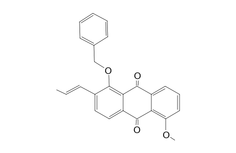 1-(Benzyloxy)-5-methoxy-2-(prop-1'-enyl)anthraquinone