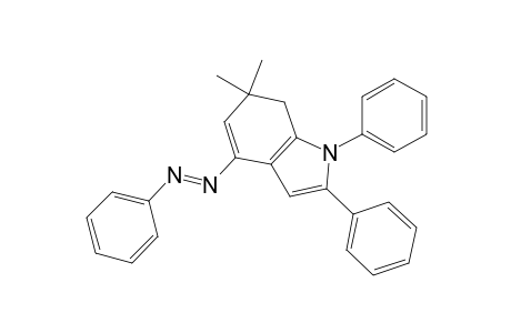 6,6-Dimethyl-1,2-diphenyl-4-phenylazo-6,7-dihydroindole