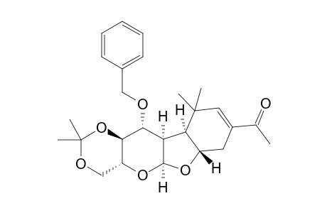 4a(S),4b(R),5(R),5a(S),9a(R),10a(S),11a(R)-2-Acetyl-7,7,4,4-tetramethyl-1,4,4a,4b,5,5a,9,9a,10a,11a-decahydro-6,8,10,11-tetraoxabenzo[a]fluoren-5-yl benzyl ether