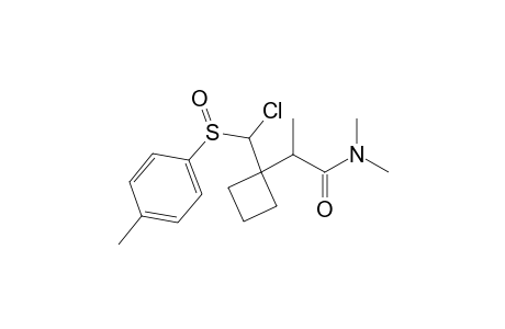 2-{1-[Chloro(p-tolylsulfinyl)methyl]cyclobutyl}-N,N-dimethylpropionamide