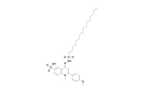 1,4-DIHYDRO-4-[(HEXADECYLSULFONYL)HYDRAZONO]-2-(p-METHOXYPHENYL)-1-METHYL-6-QUINOLINESULFONIC ACID