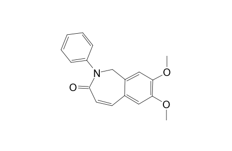 7,8-DIMETHOXY-2-PHENYL-1,2-DIHYDRO-3H-2-BENZAZEPIN-3-ONE