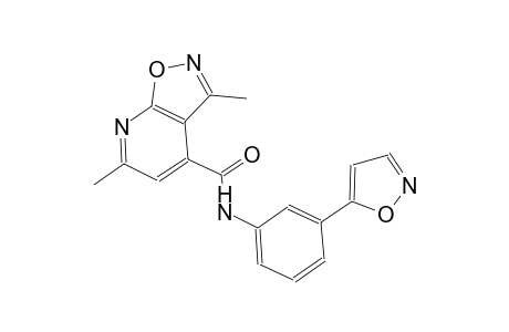 isoxazolo[5,4-b]pyridine-4-carboxamide, N-[3-(5-isoxazolyl)phenyl]-3,6-dimethyl-