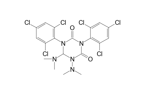 1,6-bis(dimethylamino)-3,5-bis(2,4,6-trichlorophenyl)dihydro-s-triazine-2,4(1H,3H)-dione