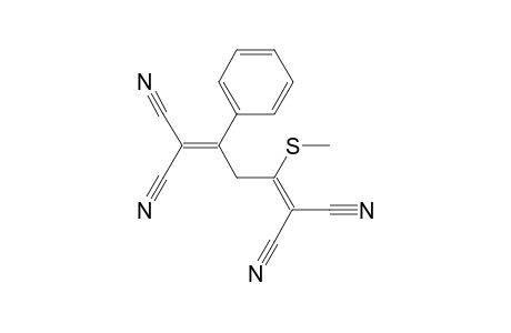 2-(methylthio)-4-phenylpenta-1,4-diene-1,1,5,5-tetracarbonitrile