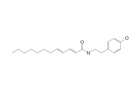 2,4-Dodecadienamide, N-(p-hydroxyphenethyl)-, (E,E)-