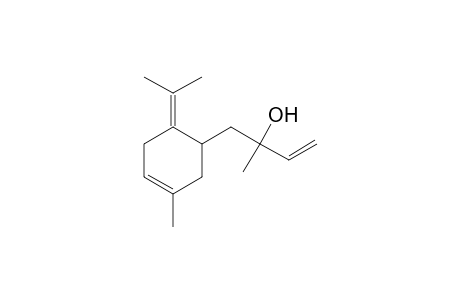 1-(6-isopropylidene-3-methyl-3-cyclohexen-1-yl)-2-methyl-3-buten-2-ol