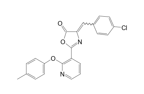 4-(p-Chlorobenzylidene)-2-[2-(p-tolyloxy)-3-pyridyl]-2-oxazolin-5-one