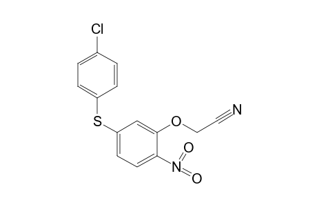{5-[(p-chlorophenyl)thio]-2-nitrophenoxy}acetonitrile