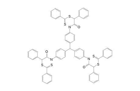 dl-N,N',N''-(methylidenetri-4,1-phenylene)tris[2-phenyl-2-[(thiobenzoyl)thio]acetamide]