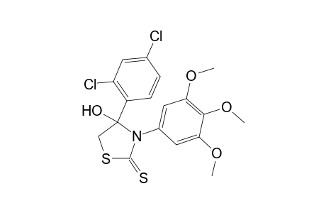 (+-)-4-Hydroxy-3-(3,4,5-trimethoxyphenyl)-4-(2,4-dichlorophenyl)thiazolidine-2-thione