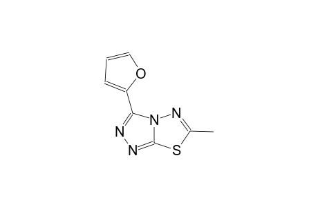 [1,2,4]triazolo[3,4-b][1,3,4]thiadiazole, 3-(2-furanyl)-6-methyl-