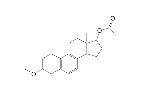 1H-Cyclopenta[a]phenanthren-17-ol, 2,3,4,11,12,13,14,15,16,17-decahydro-3-methoxy-13-methyl-, acetate