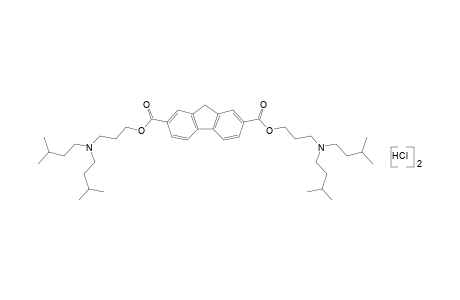 fluorene-2,7-dicarboxylic acid, bis[3-diisopentylamino)propyl]ester, dihydrochloride