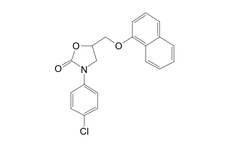 3-(p-Chlorophenyl)-5-(1-naphthyloxymethyl)-2-oxazolidone