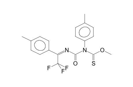 METHYL N-[N-(ALPHA-TRIFLUOROMETHYL-PARA-METHYLBENZYLIDENE)AMINOCARBONYL]-N-(PARA-TOLYL)THIONOURETHANE