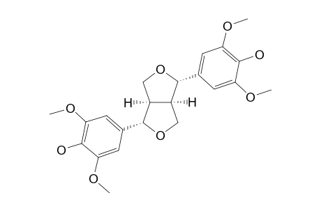 SYRINGARESINOL;(+/-)-2,6-BIS-(4'-HYDROXY-3',5'-DIMETHOXYPHENYL)-3,7-DIOXABICYCLO-[3.3.0]-OCTANE