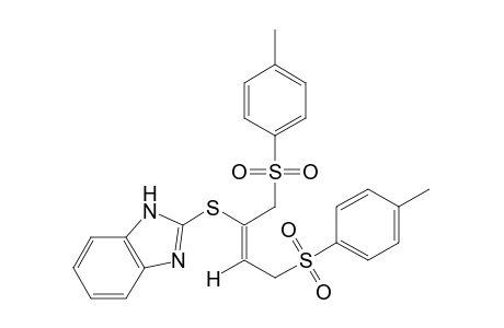 (E)-2-{{3-(p-tolylsulfonyl)-1-[(p-tolylsulfonyl)methyl]propenyl}thio}benzimidazole