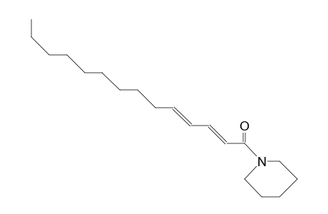 (2E,4Z)-1-(1-Oxo-2,4-tetradecadienyl)-piperidin
