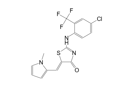 (5Z)-2-[4-chloro-2-(trifluoromethyl)anilino]-5-[(1-methyl-1H-pyrrol-2-yl)methylene]-1,3-thiazol-4(5H)-one