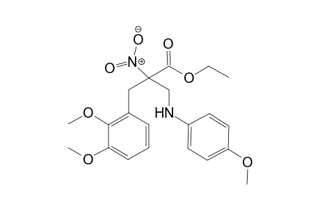 Ethyl 2-(2,3-dimethoxybenzyl)-3-(4-methoxyphenylamino)-2-nitropropanoate