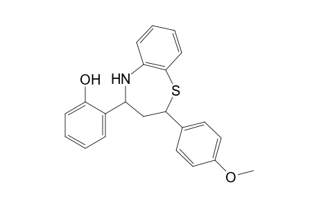 2-[2,3,4,5-tetrahydro-2-(4-methoxyphenyl)-1,5-benzothiazepin-4-yl]phenol