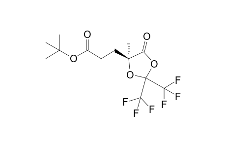 t-Butyl 3-[(S)-2',2'-bis(trifluoromethyl)-4'-oxo-5'-methyl-1',3'-dioxolan-5'-yl]-propionate