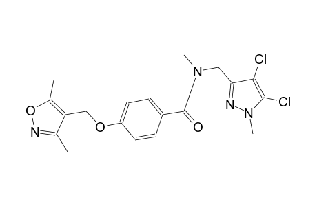 benzamide, N-[(4,5-dichloro-1-methyl-1H-pyrazol-3-yl)methyl]-4-[(3,5-dimethyl-4-isoxazolyl)methoxy]-N-methyl-