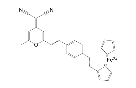 2{2-[4-(2-Ferrocenylvinyl)styryl]-6-methyl-4H-pyran-4-yliden}malononitrile