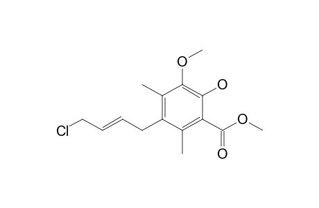 Methyl 5-[(E)-4-chlorobut-2-enyl]-3-methoxy-4,6-dimethylsalicylate