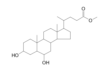 3a,6a-Dihydroxy-5.beta.-cholanic acid, methyl ester