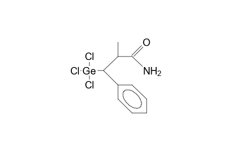 2-Methyl-3-phenyl-3-(trichlorogermyl)-propionamide