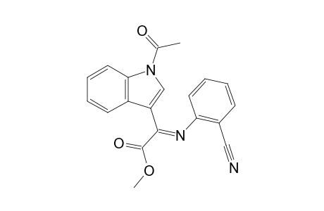 Methyl (E)-2-(1-acetyl-1H-indol-3-yl)-2-((2-cyanophenyl)imino)acetate