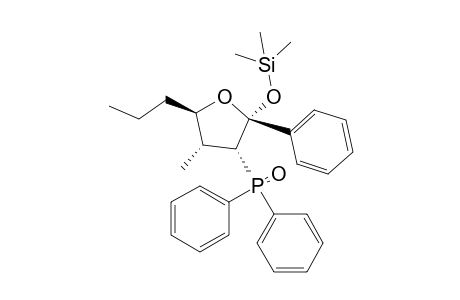 (2R*,3R*,4R*,5R*)-3-Diphenylphiosphinoyl-4-methyl-2-phenyl-5-propyl-2-trimethylsilyloxytetrahydrofuran