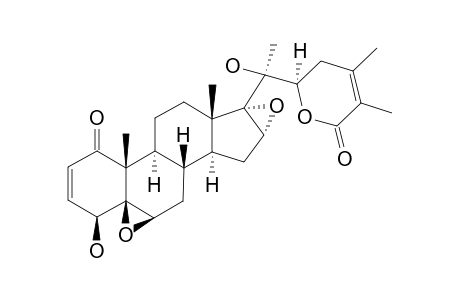 20-HYDROXYTUBOCAPSANOLIDE_A;5-BETA,6-BETA:16-ALPHA,17-ALPHA-DIEPOXY-4-BETA,20-DIHYDROXY-1-OXO-WITHA-2,24-DIENOLIDE