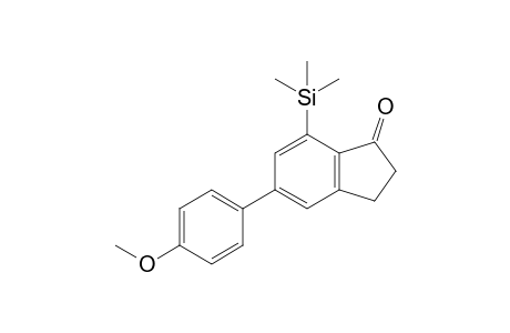 5-(p-Methoxyphenyl)-7-(trimethylsilyl)-1-indanone