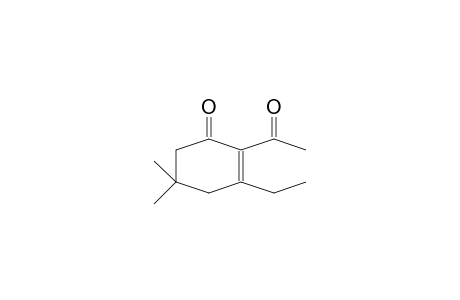 2-acetyl-3-ethyl-5,5-dimethylcyclohex-2-en-1-one