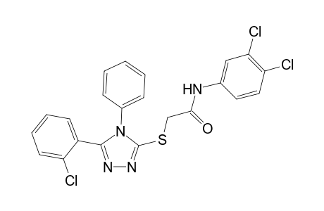 2-{[5-(2-chlorophenyl)-4-phenyl-4H-1,2,4-triazol-3-yl]sulfanyl}-N-(3,4-dichlorophenyl)acetamide