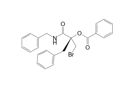 (2S)-N-Benzyl-2-benzyl-3-bromo-2-benzoyloxy-propionic acid amide