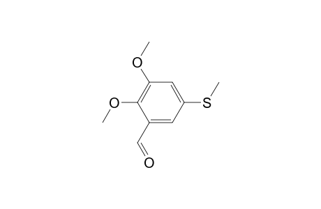 Benzaldehyde, 2,3-dimethoxy-5-(methylthio)-