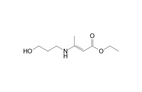 Ethyl 7-hydroxy-3-methyl-4-azahept-2-enoate