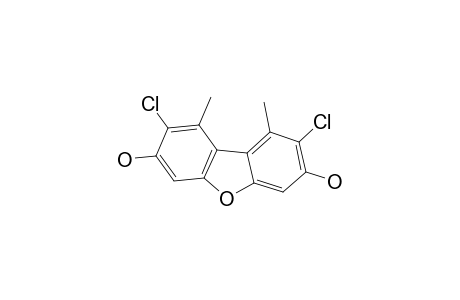 2,8-DICHLORO-3,7-DIHYDROXY-1,9-DIMETHYLDIBENZOFURAN