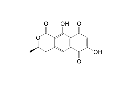 1H-Naphtho[2,3-c]pyran-1,6,9-trione, 3,4-dihydro-7,10-dihydroxy-3-methyl-, (R)-