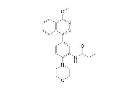 N-[5-(4-methoxy-1-phthalazinyl)-2-(4-morpholinyl)phenyl]propanamide