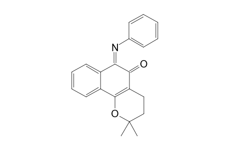 2,2-Dimethyl-(Z)-6-phenylimino-3,4,5,6-tetrahydro-2H-naphtho[1,2-b]oxin-5-one