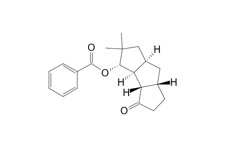 3H-Cyclopenta[a]pentalen-3-one, 4-(benzoyloxy)decahydro-5,5-dimethyl-, (3a.alpha.,3b.alpha.,4.alpha.,6a.alpha.,7a.beta.)-(.+-.)-