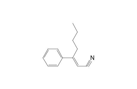 (E)-3-Phenyl-2-heptenenitrile