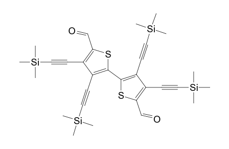 3,3',4,4'-tetrakis[(Trimethylsilyl)ethynyl]-2,2'-bithiophene-5,5'-dicarbaldehyde