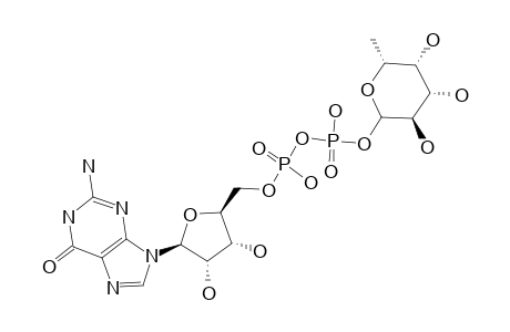 GUANOSINE-5'-(BETA-L-FUCOPYRANOSYL)-DIPHOSPHATE;GDP-FUCOSE