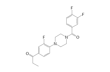 1-(4-[4-(3,4-Difluorobenzoyl)-1-piperazinyl]-3-fluorophenyl)-1-propanone